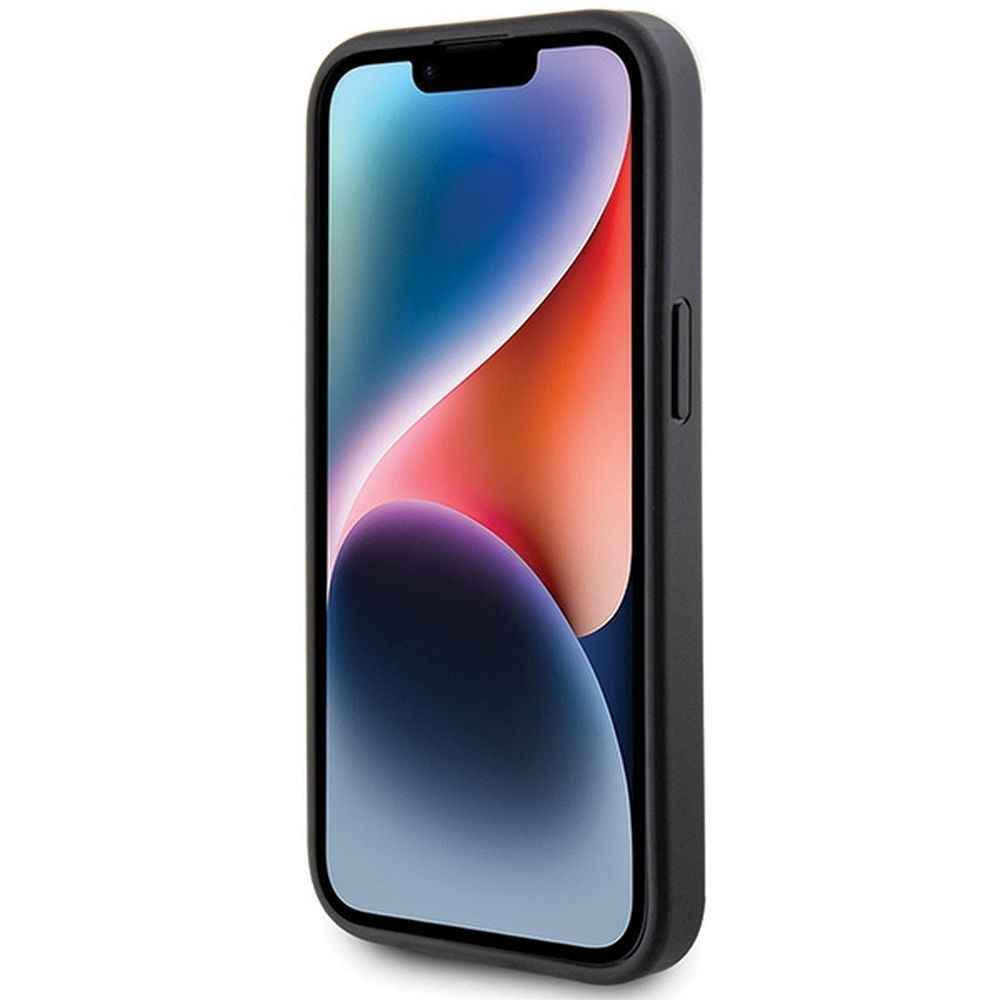 GUESS Etui do iPhone 15 GUHCP15SG4GFGR (4G Metal Logo) szary