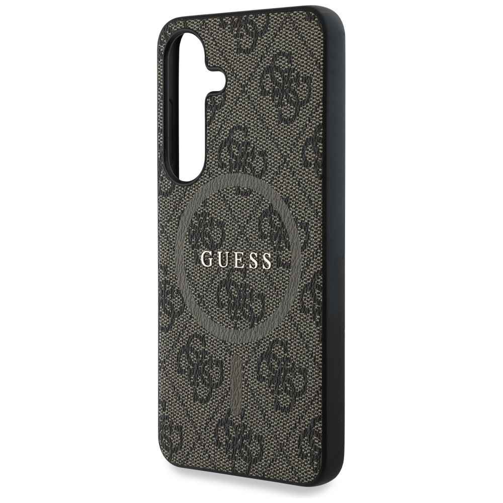 GUESS futerał do SAMSUNG S25 Plus GUHMS25MG4GFRW (Magnetic PU 4G Ring Classic Logo) brązowy