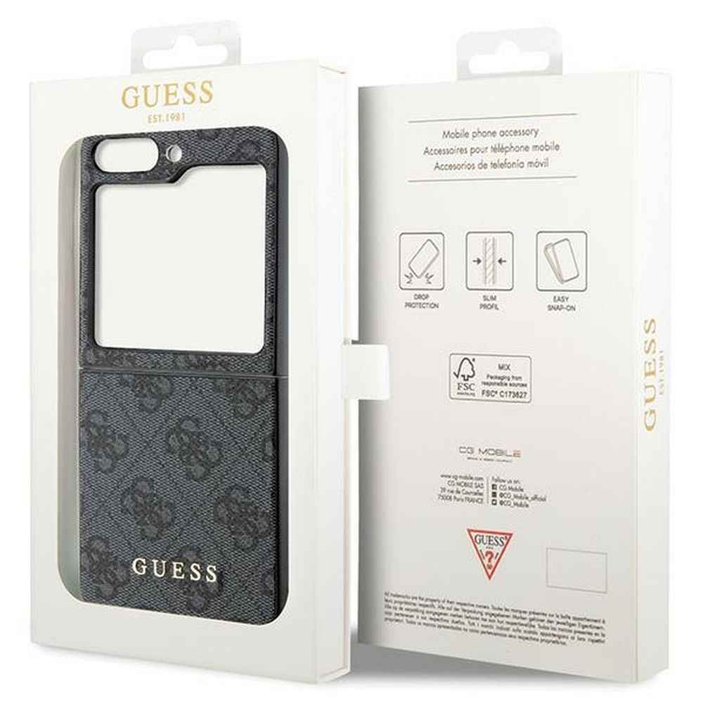 GUESS futerał do SAMSUNG Z Flip 5 GUHCZF5GF4GGR (4G Charm) szary