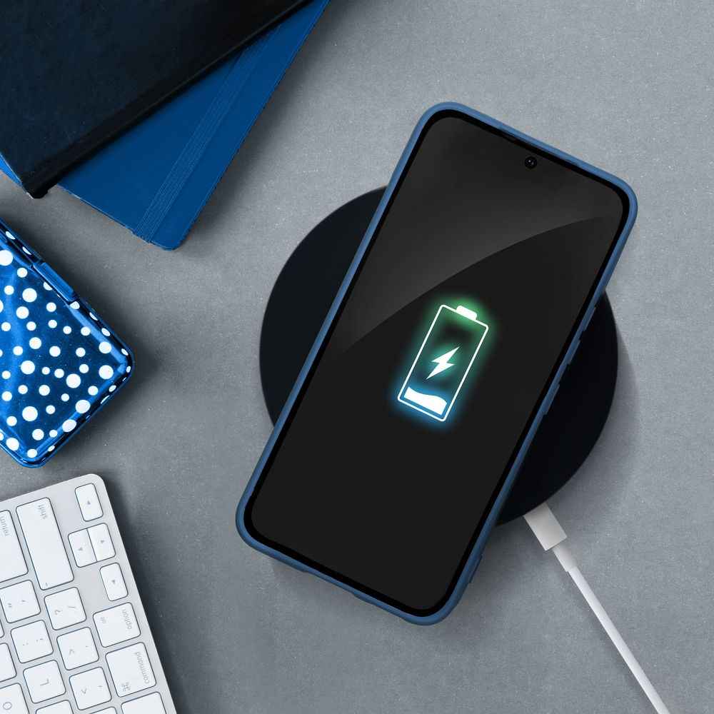 Futerał SILICONE do SAMSUNG A15 5G / A15 4G niebieski