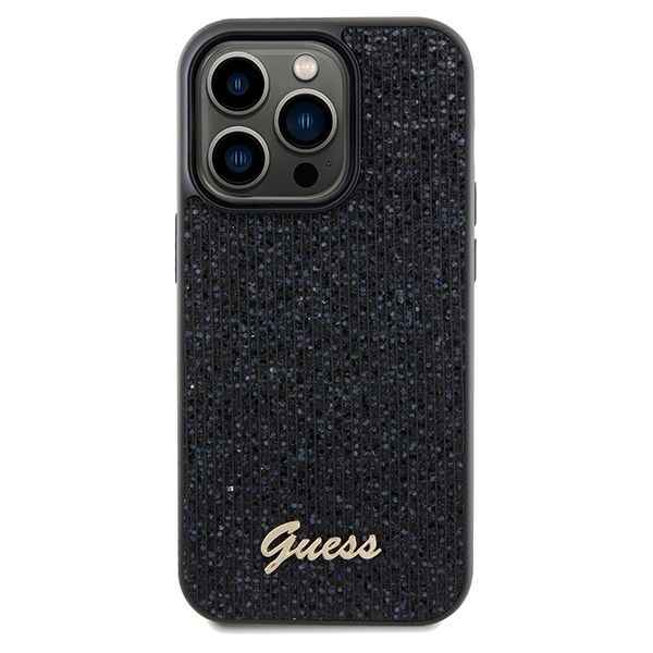 GUESS futerał do IPHONE 14 Pro GUHCP14LPMSDGSK (Disco Metal Script) czarny