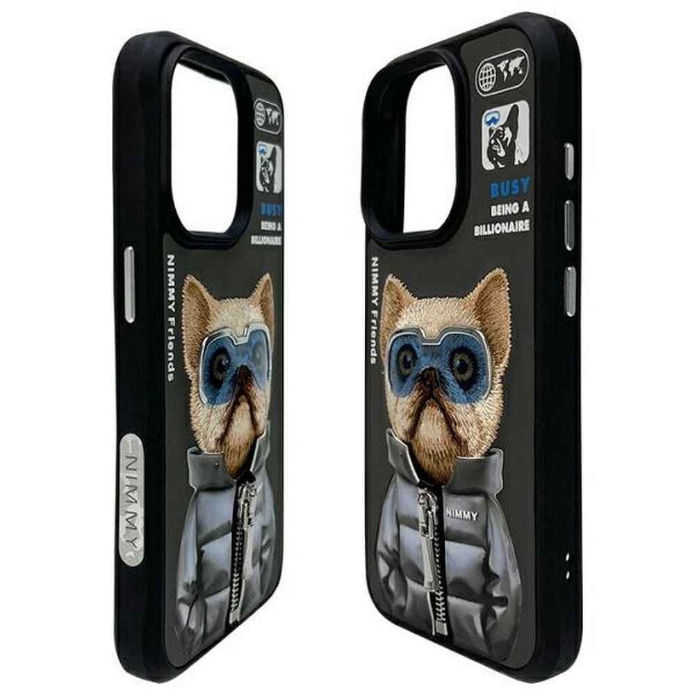NIMMY futerał COOL&CUTE 2.0 Dog do iPhone 15 Pro Max czarny