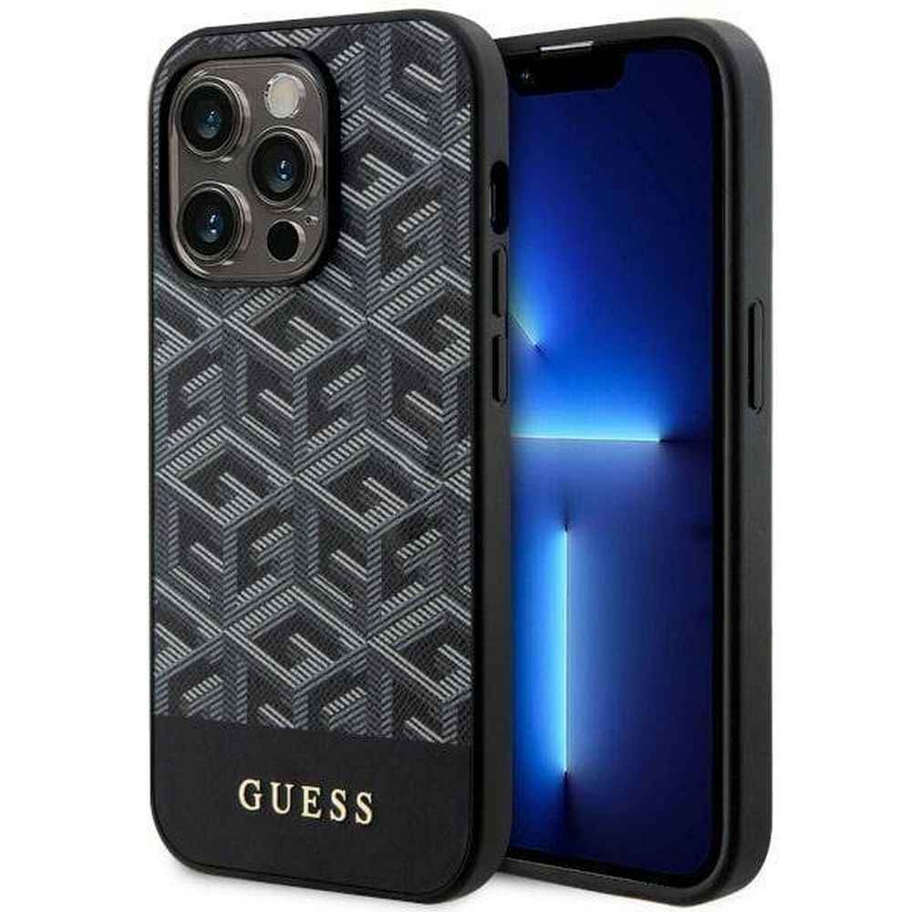 GUESS futerał do IPHONE 14 Pro GUHMP14LHGCFSEK (MAG GCUBE) czarny