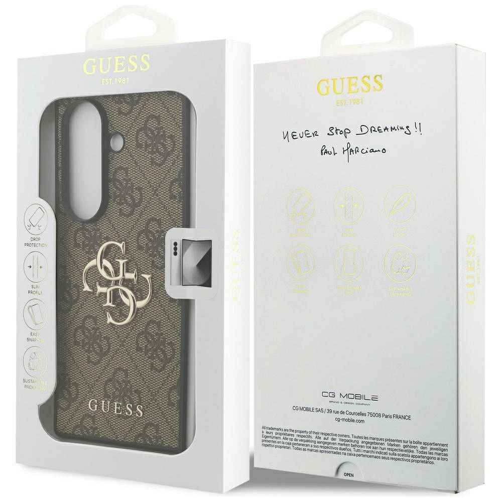 GUESS Etui do Samsung Z Fold7 GUHCZFD74GMGBR (4G PU Big Logo) brązowy