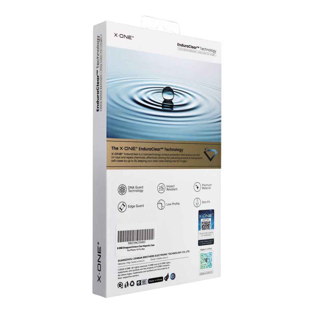 Futerał X-ONE Endura Clear Case (kompatybilny z MagSafe) - do Apple iPhone 16 Pro Max transparentny
