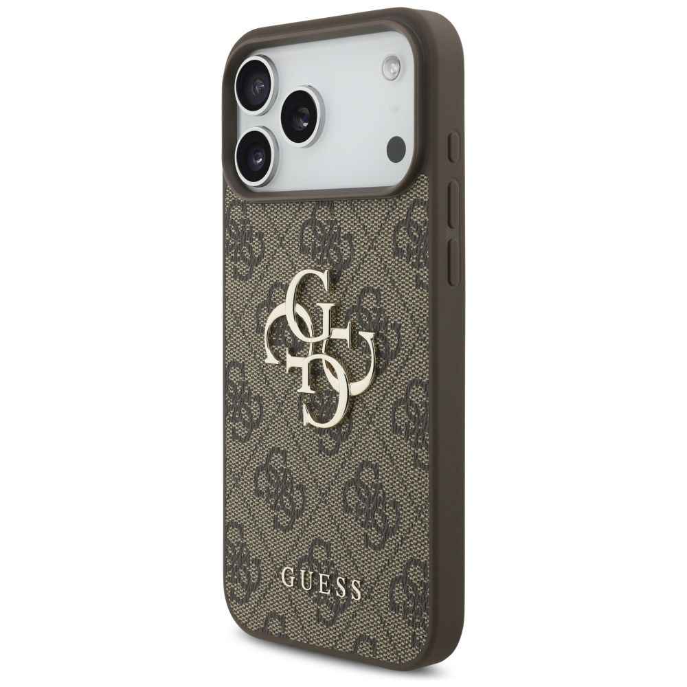 GUESS futerał do IPHONE 17 Pro Max GUHCP17XP4GMGSW (PU W/ Strap 4G Classic Logo) brązowy