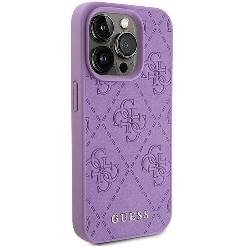 GUESS futerał do IPHONE 15 Pro GUHCP15LP4EPMU (Quilted 4G Classic) jasny fiolet