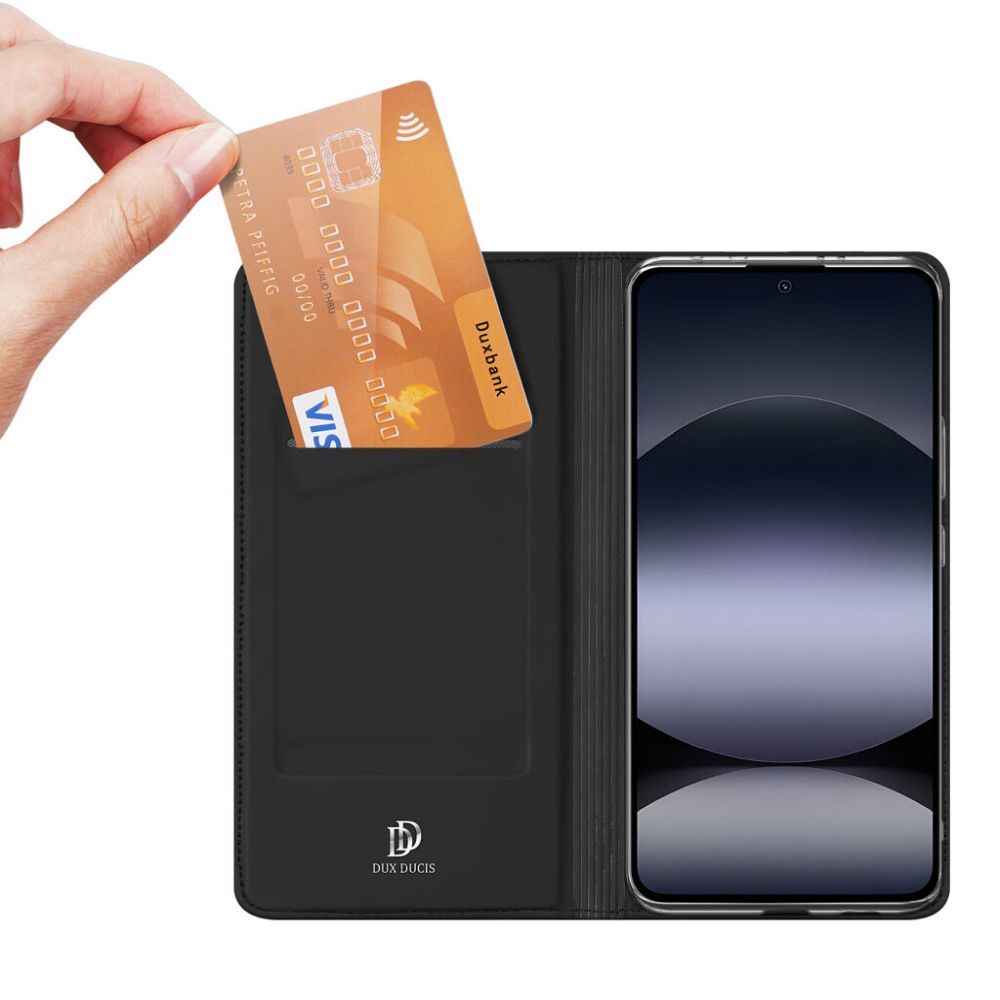 DUX DUCIS futerał RAFI II MAG z podstawką kompatybilny z MagSafe do IPHONE 16e (SE 4 2025) czarny