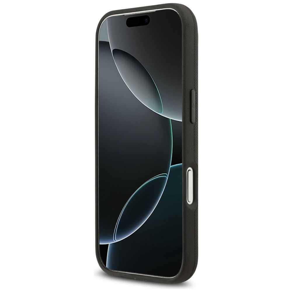 BMW futerał do IPHONE 17 Pro kompatybilny z MagSafe BMHMP17L25PFWSMK (PU FW Metal Logo) black