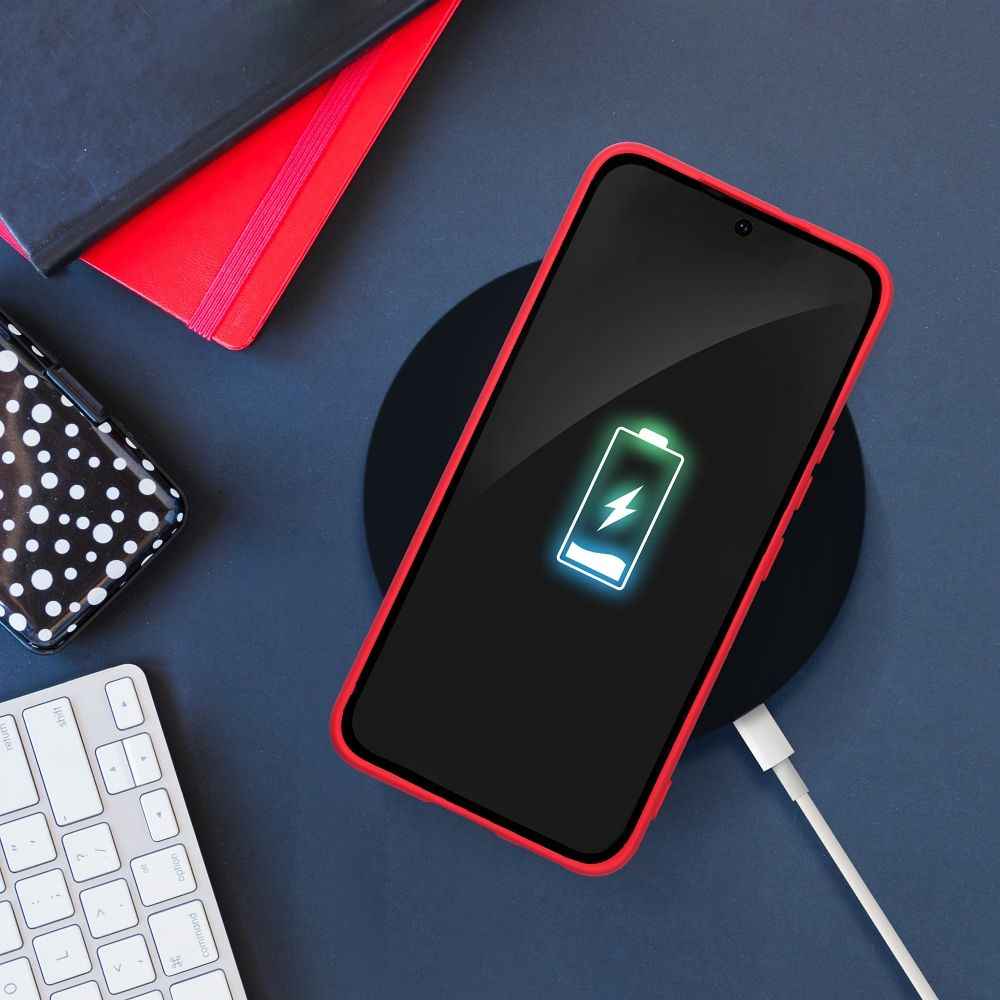 Futerał SILICONE do SAMSUNG A15 5G / A15 4G brzoskwiniowy