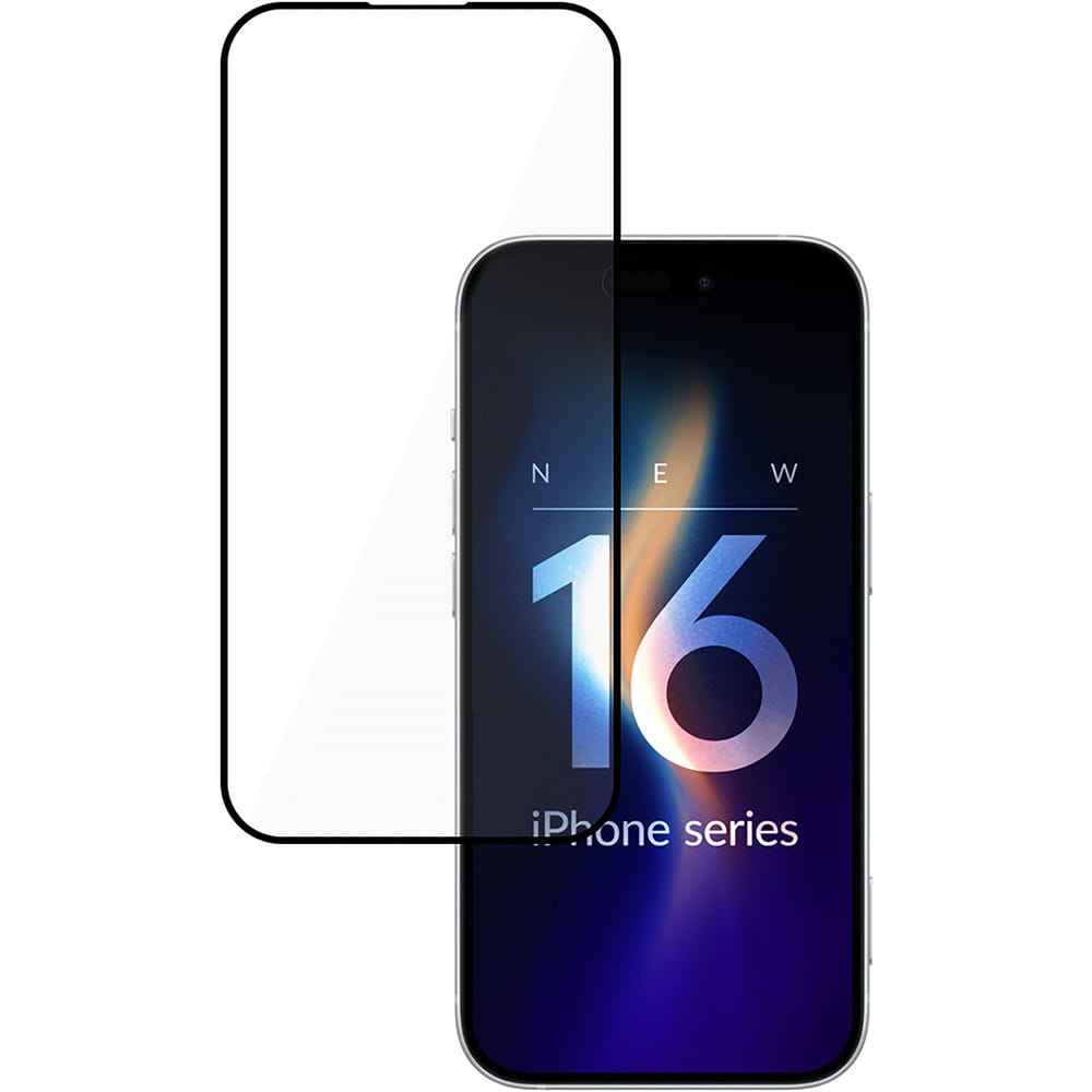 Szkło hartowane 3mk HardGlass Max do iPhone 16 Pro, czarna ramka