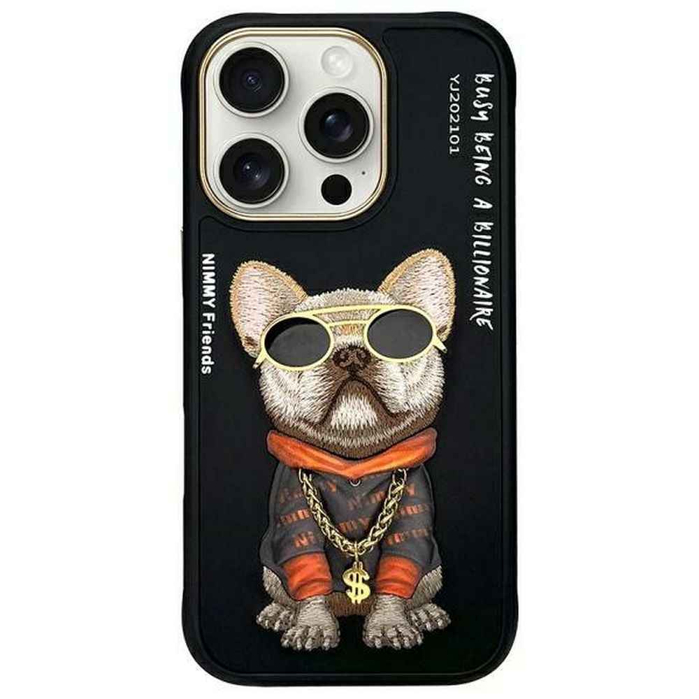 NIMMY futerał GLASSES COOL DOG do IPHONE 16 Pro czarny