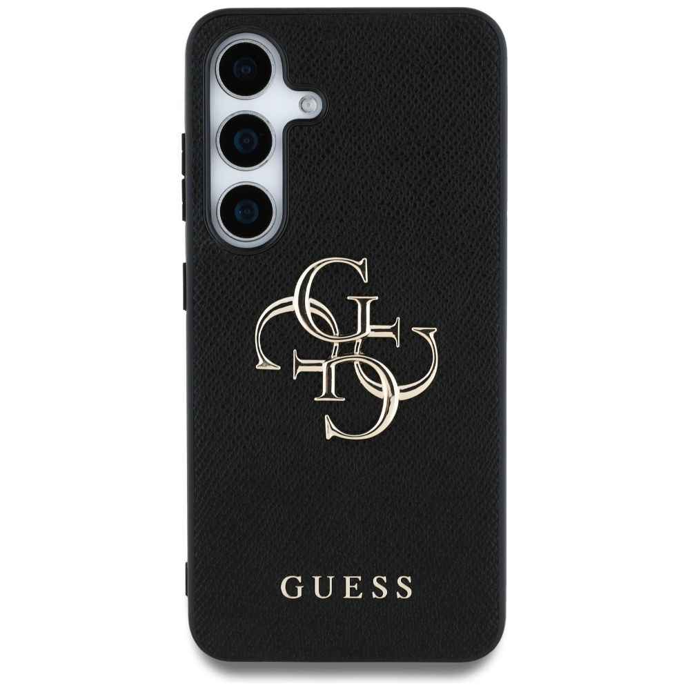 GUESS futerał do SAMSUNG S25 Plus GUHCS25MPGT4MBK (PU Grained Big 4G and Classic Logo) czarny