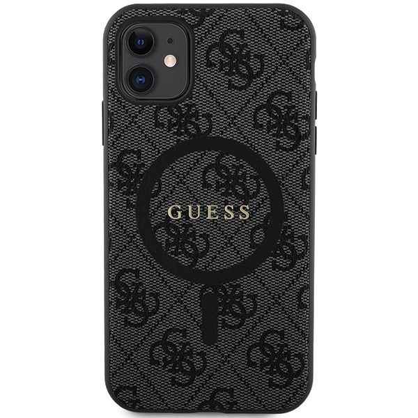 GUESS futerał do IPHONE 11 kompatybliny z MagSafe GUHMN61G4GFRK (4G Ring classic logo) czarny