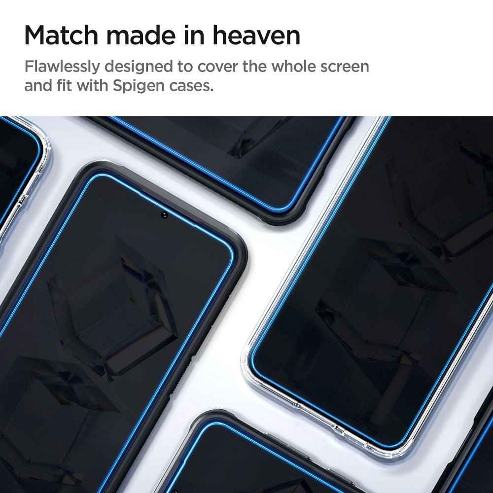 SPIGEN szkło hartowane GLAS.TR"EZ FIT" 2-pack do SAMSUNG S23 transparent