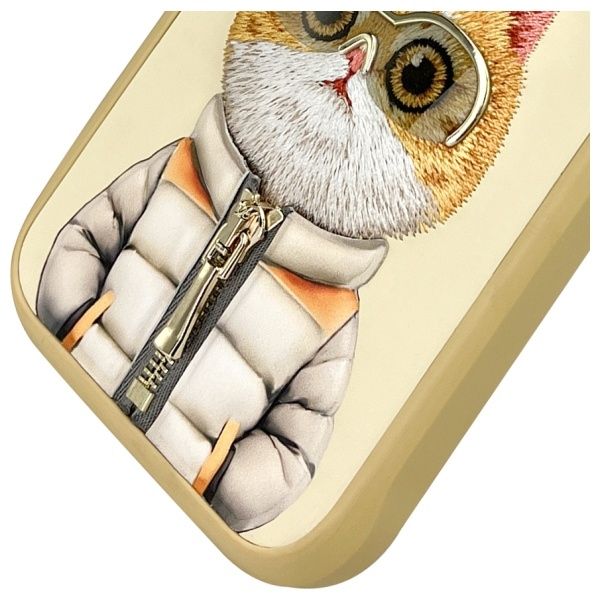 Grafika przedstawia NIMMY futerał COOL&CUTE 2.0 Cat do IPHONE 16 Pro Max khaki