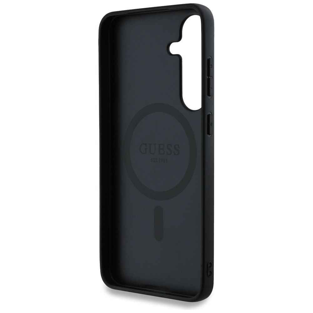 GUESS futerał do SAMSUNG S25 Plus GUHMS25MG4GFRK (Magnetic PU 4G Ring Classic Logo) czarny
