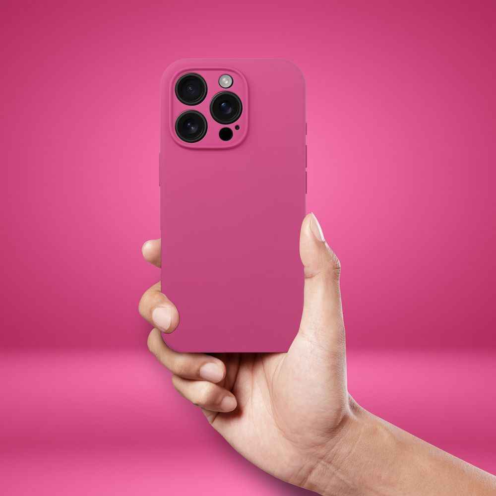 Futerał SILICONE 2mm do IPHONE 16 Pro Max kompatybilny z MagSafe róż