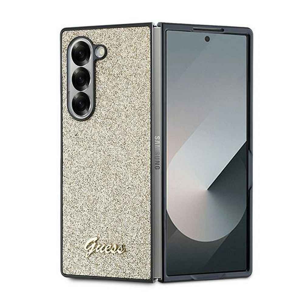 GUESS futerał do SAMSUNG Z Fold 6 GUHCZFD6HGGSHD (HC PU 4G Glitter Script) złoty