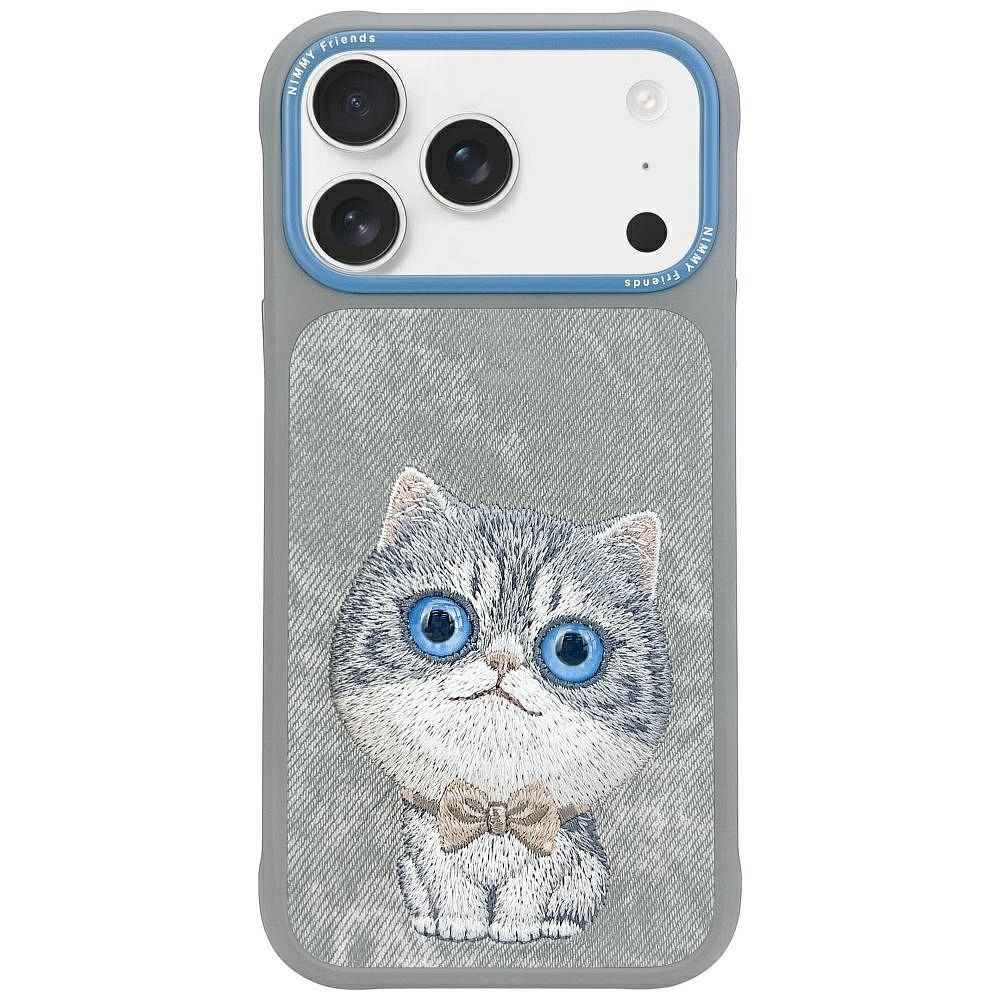 NIMMY Etui BIG EYED PET 2.0 Cat do iPhone 17 Pro Max szary