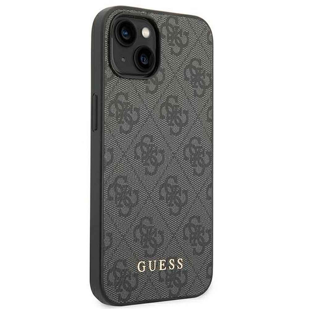 GUESS futerał do IPHONE 14 GUHCP14SG4GFGR (4G Gold Logo) szary