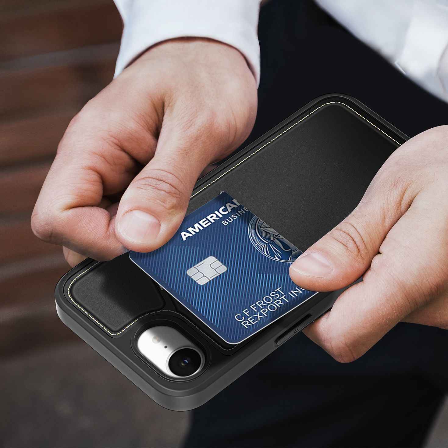 DUX DUCIS futerał RAFI II MAG z podstawką kompatybilny z MagSafe do IPHONE 16e (SE 4 2025) czarny