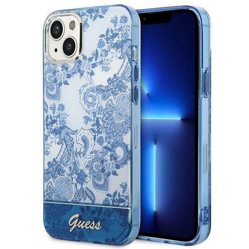 GUESS futerał do IPHONE 14 Plus GUHCP14MHGPLHB (IML Electro Cam TDJ) niebieski