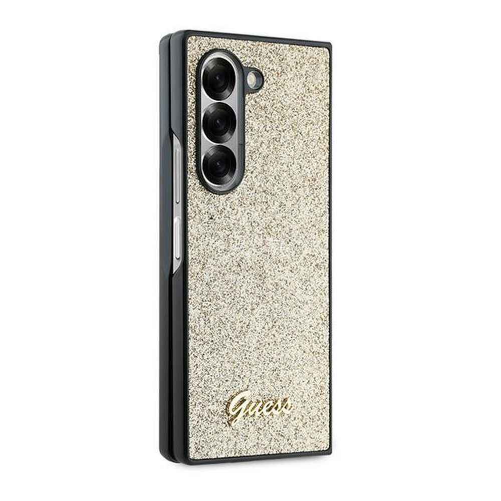 GUESS futerał do SAMSUNG Z Fold 6 GUHCZFD6HGGSHD (HC PU 4G Glitter Script) złoty