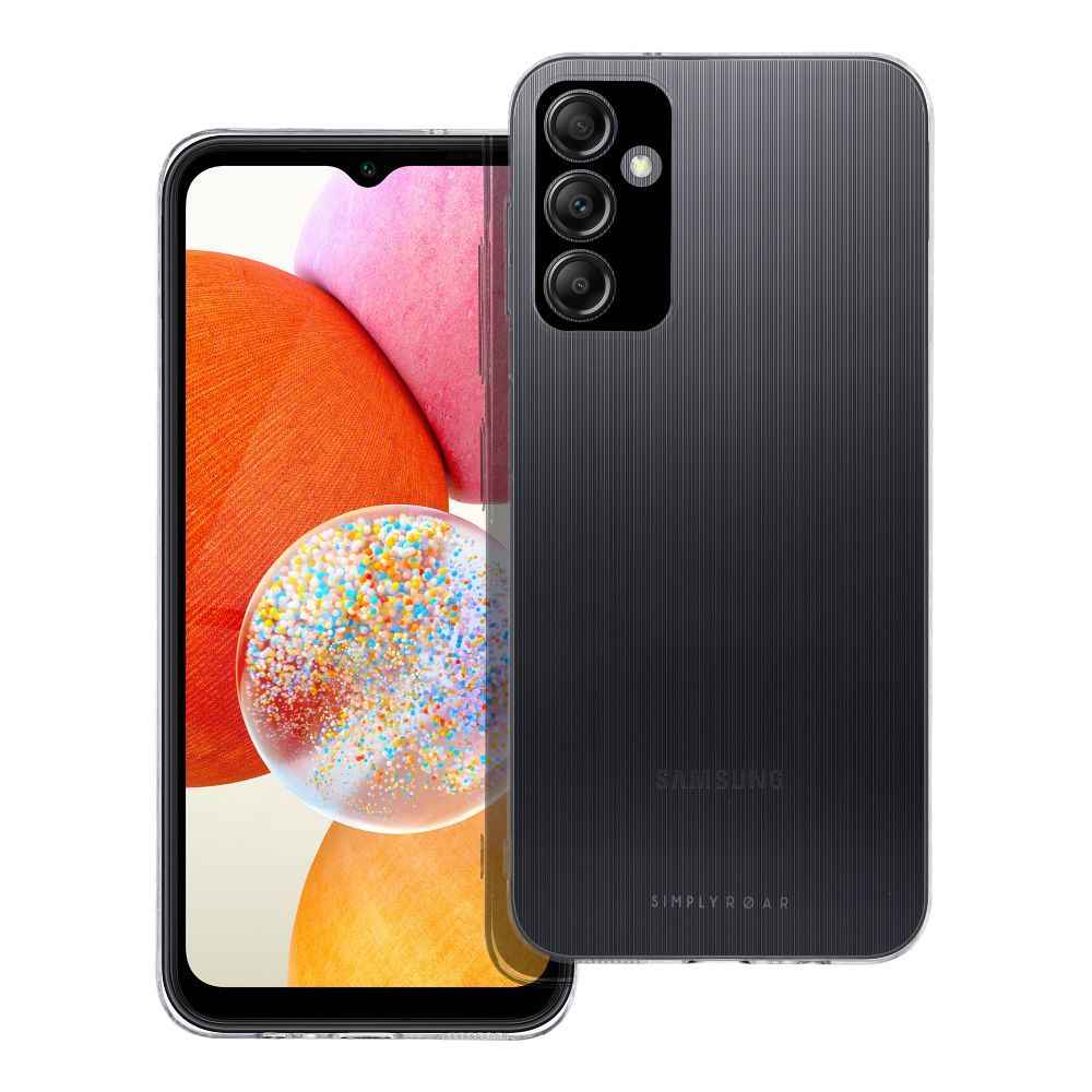 ROAR Etui PURE SIMPLE FIT do Samsung A14 Transparentny