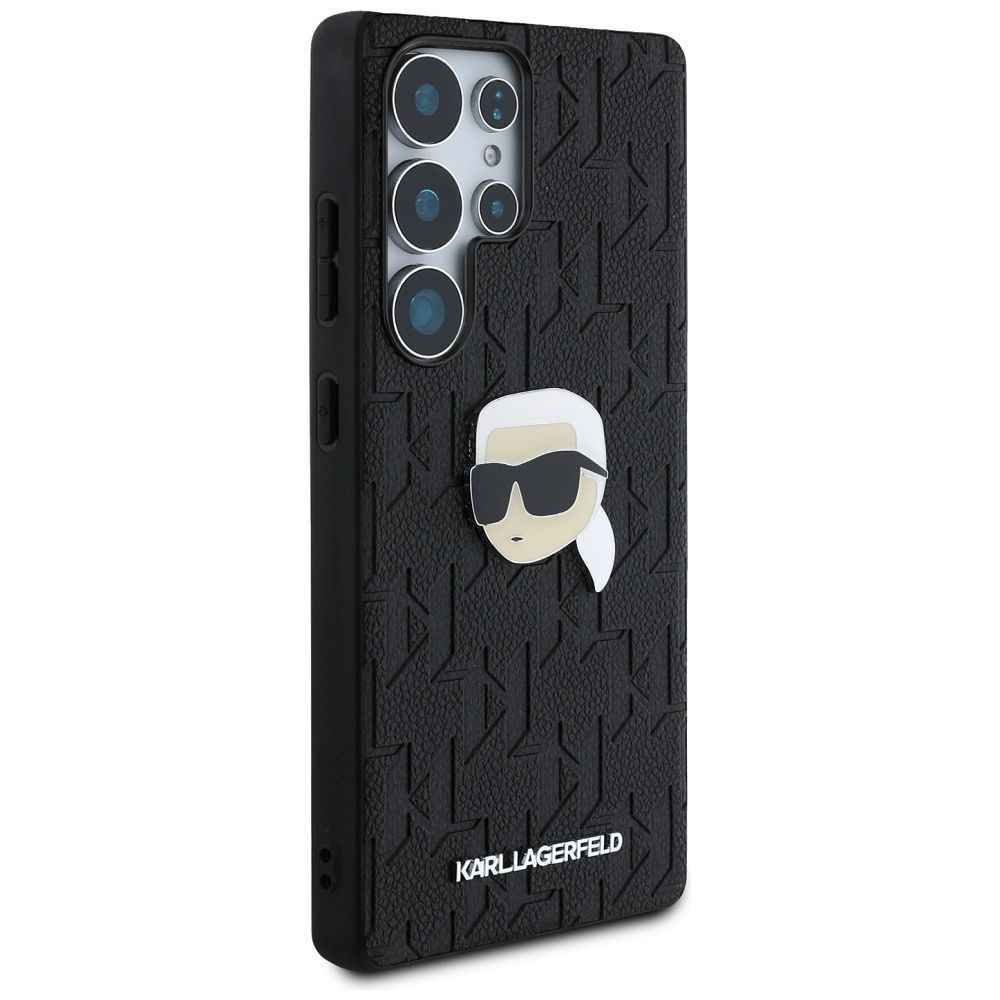 KARL LAGERFELD futerał do SAMSUNG S25 Ultra KLHCS25LPGKLKIPK (PU Monogram K. Head Pin) czarny