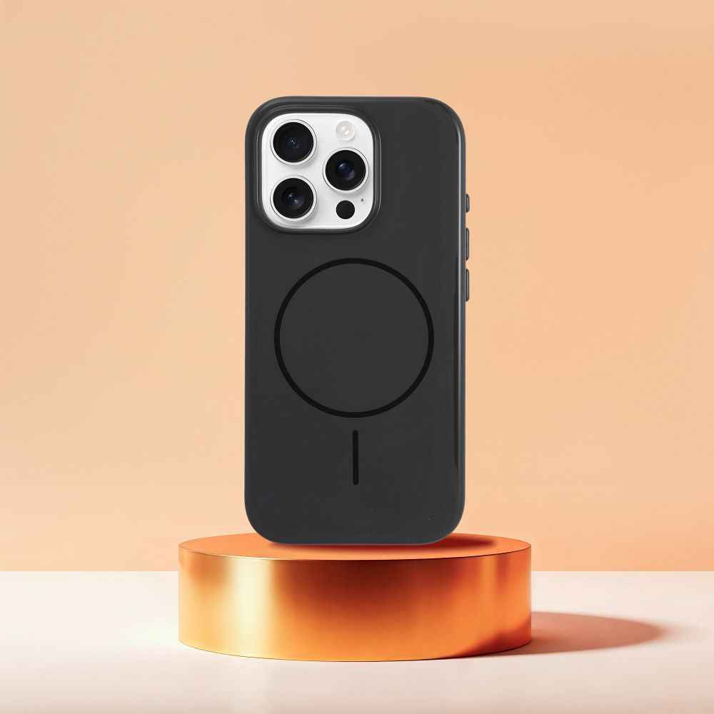 Premium Glossy Mag Cover kompatybilny z MagSafe i Camera Control button pasuje do iPhone 16 Pro Max czarny