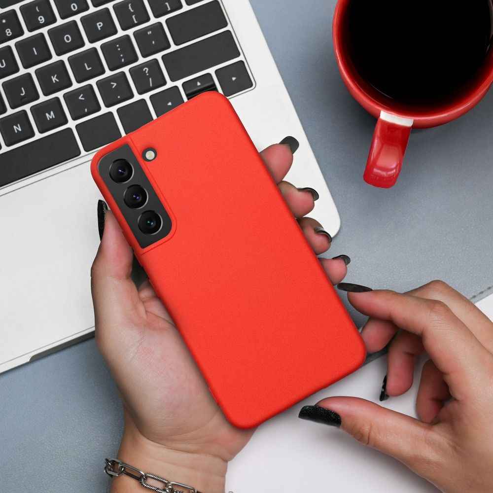 Futerał SILICONE do SAMSUNG A15 5G / A15 4G brzoskwiniowy