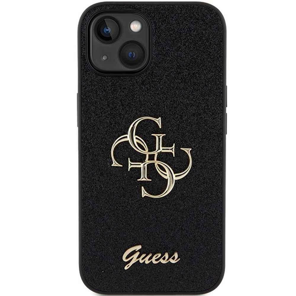 GUESS futerał do IPHONE 15 GUHCP15SHG4SGK (Fixed Glitter Big 4G) czarny