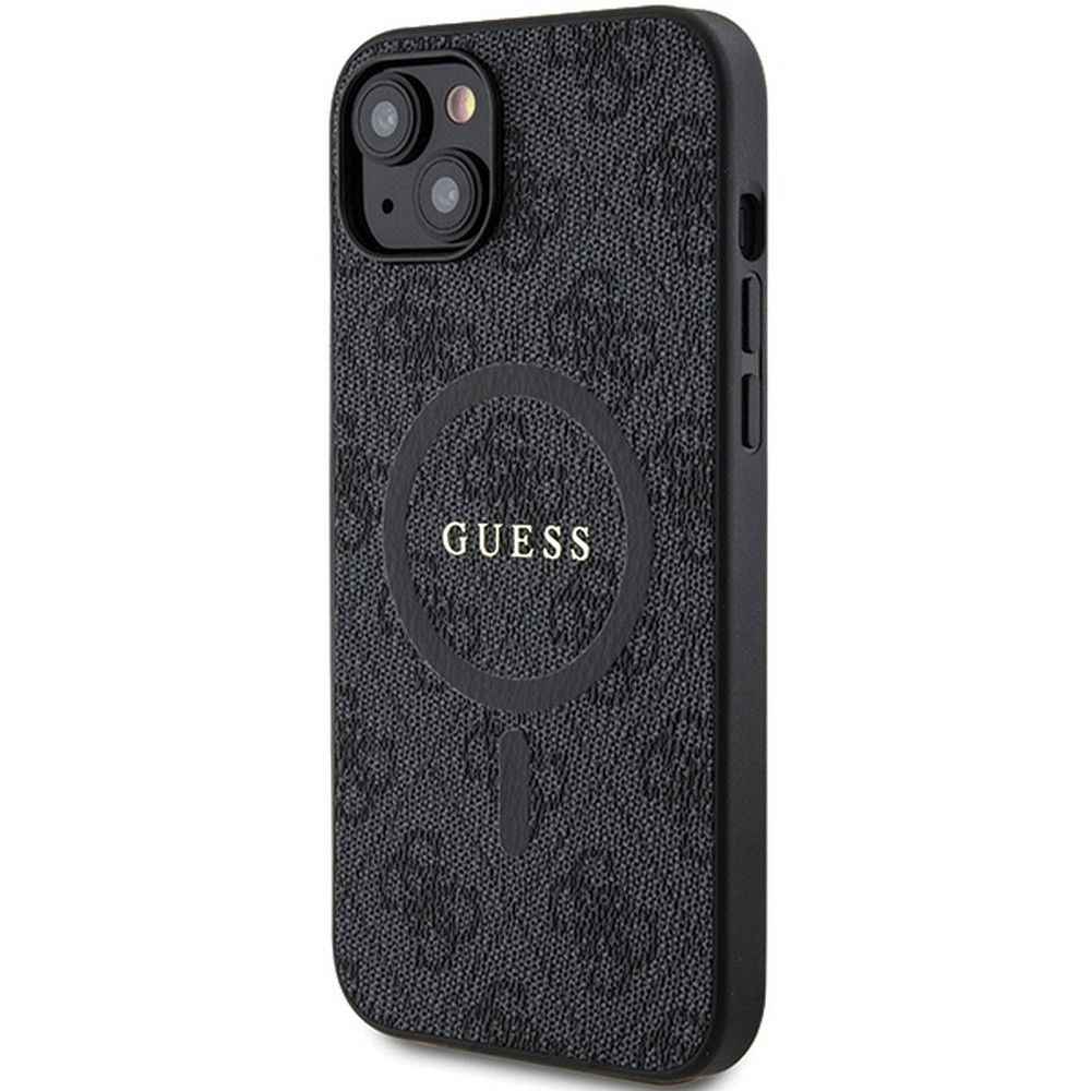 GUESS futerał do IPHONE 14 kompatybilny z MagSafe GUHMP14SG4GFRK (4G Ring classic logo) czarny