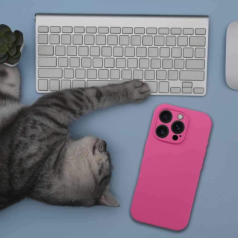 Futerał SILICONE 2mm do IPHONE 16 Pro Max kompatybilny z MagSafe róż