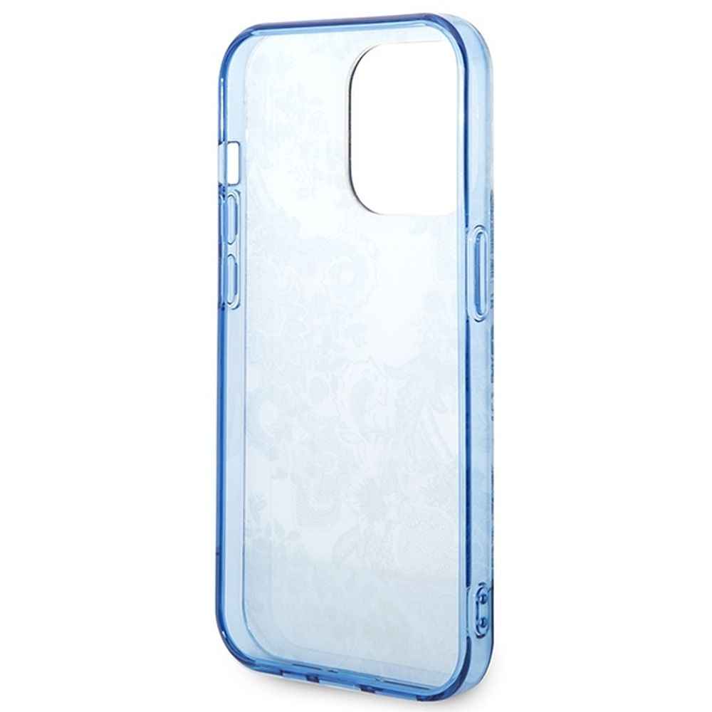 GUESS futerał do IPHONE 14 Pro GUHCP14LHGPLHB (IML Electro Cam TDJ) niebieski