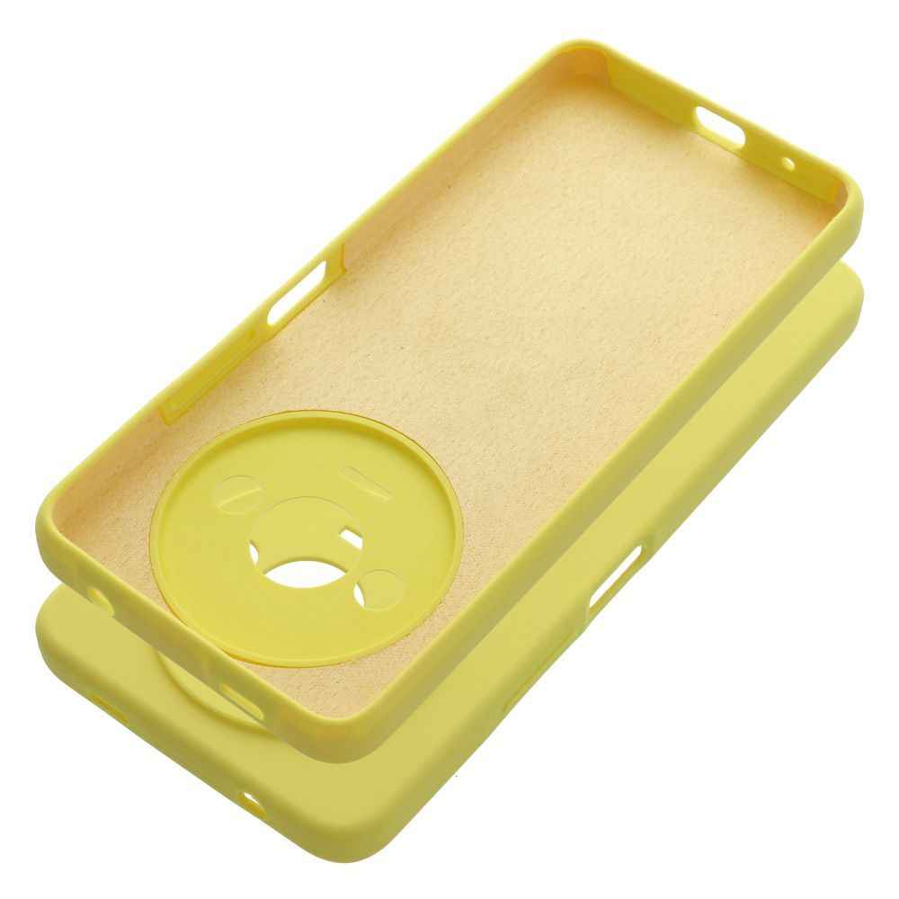 Futerał SILICONE 2mm do XIAOMI REDMI A3 4G żółty