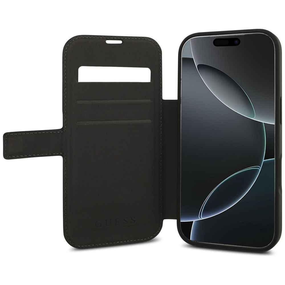 GUESS kabura do IPHONE 17 Pro GUBKP17L4GMGGR (PU 4G Metal Logo) czarna