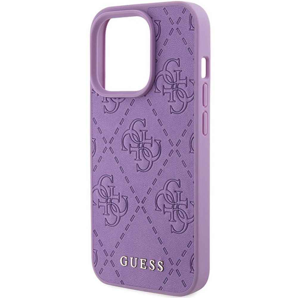GUESS futerał do IPHONE 15 Pro GUHCP15LP4EPMU (Quilted 4G Classic) jasny fiolet