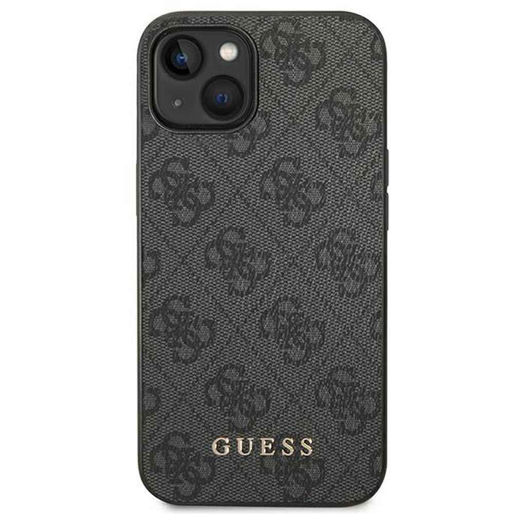 GUESS futerał do IPHONE 14 GUHCP14SG4GFGR (4G Gold Logo) szary