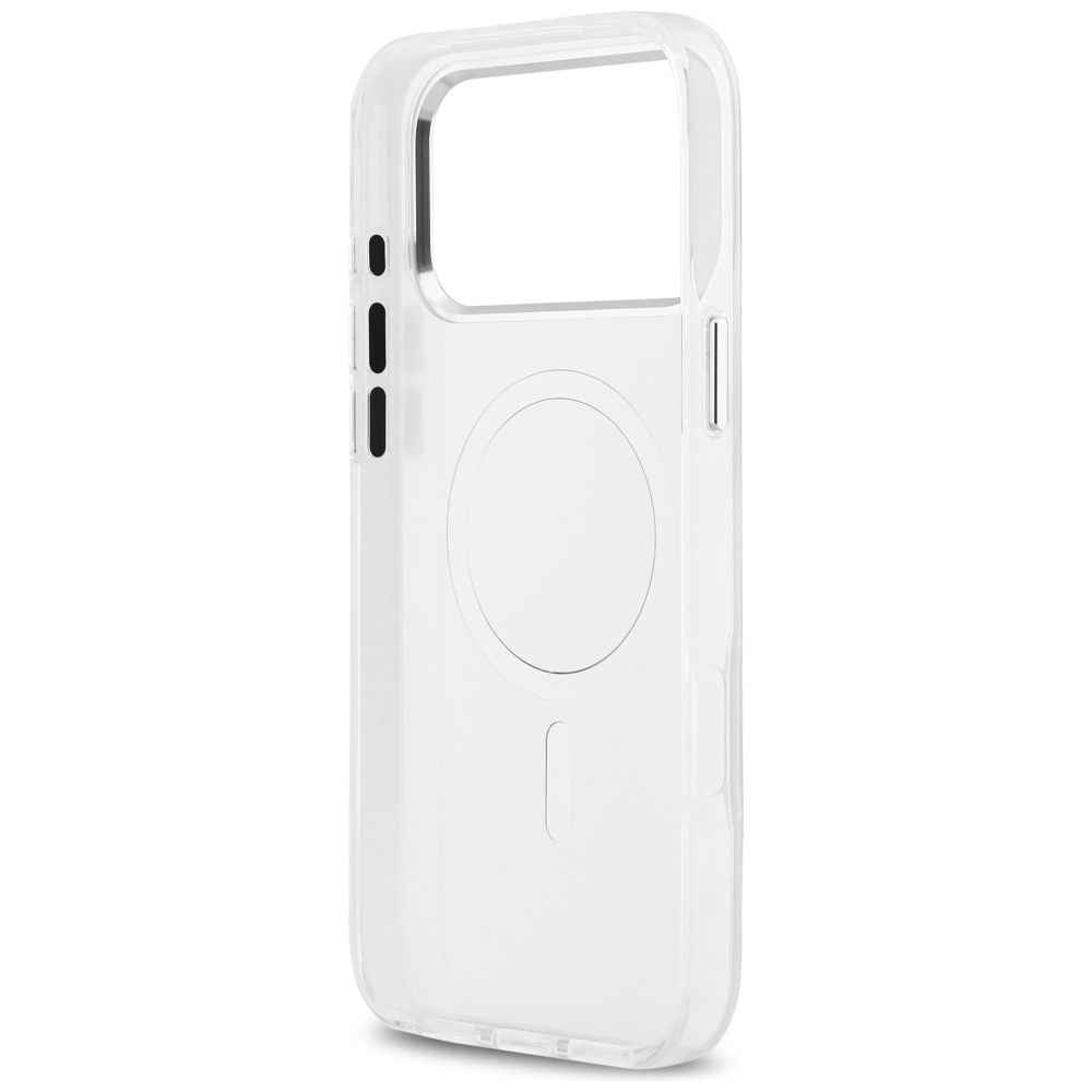 KARL LAGERFELD futerał do IPHONE 17 Pro Max kompatybilny z MagSafe KLHMP17XHMKCAQOH (IML Aquarelle K&C & Logo) biały