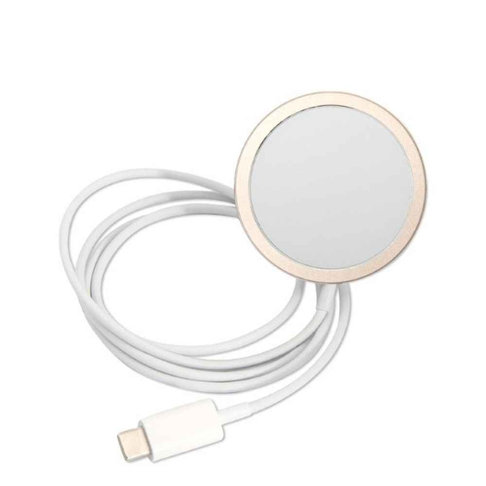 GUESS zestaw do IPHONE 14 Pro kompatybilny z MagSafe GUBPP14LH4EACSB (Bundle Pack / Case + Charger / 4G) złoty niebieski