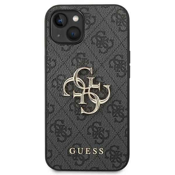 GUESS futerał do IPHONE 13 / 14 / 15 GUHCP14S4GMGGR (4G Big Metal Logo) szary