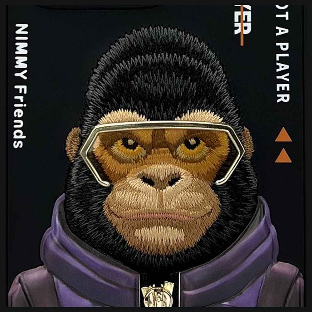 NIMMY futerał COOL&CUTE 2.0 Monkey do IPHONE 16 Pro Max czarny