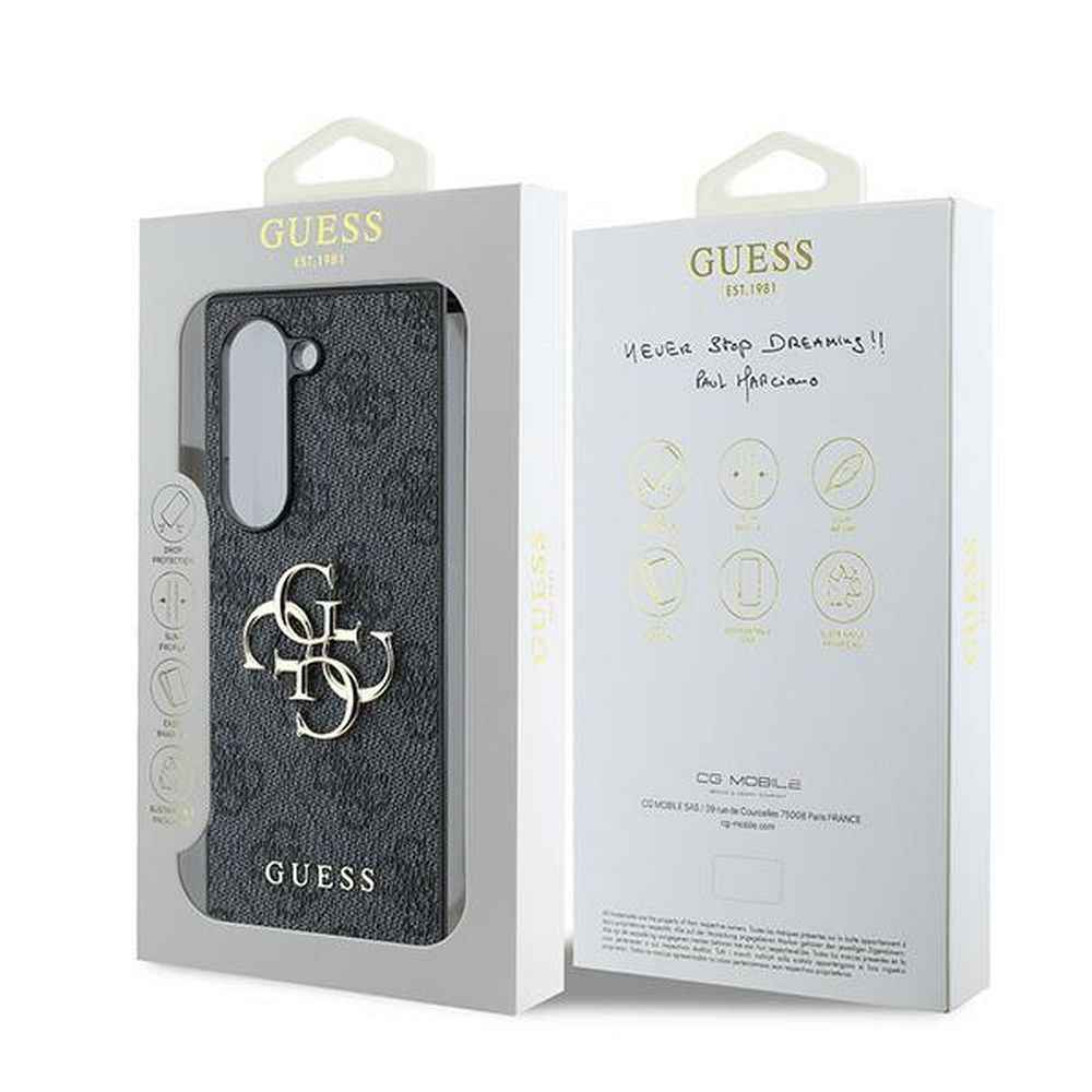 GUESS futerał do SAMSUNG Z Fold 6 GUHCZFD64GMGGR (PU 4G Leather Metal Logo) czarny