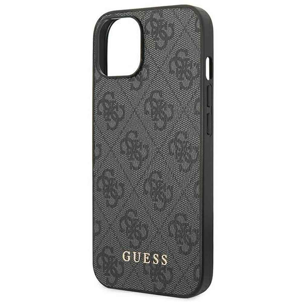 GUESS futerał do IPHONE 14 GUHCP14SG4GFGR (4G Gold Logo) szary