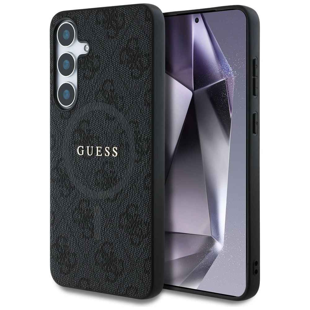 GUESS futerał do SAMSUNG S25 GUHMS25SG4GFRK (Magnetic PU 4G Ring Classic Logo) czarny