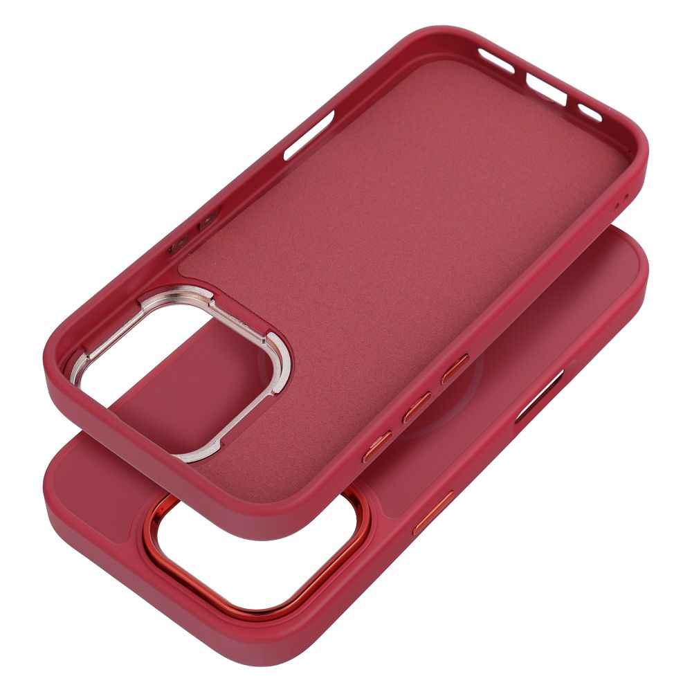 Futerał FRAME MAG COVER kompatybilny z MagSafe do iPhone 16e (SE 4 2025) magenta