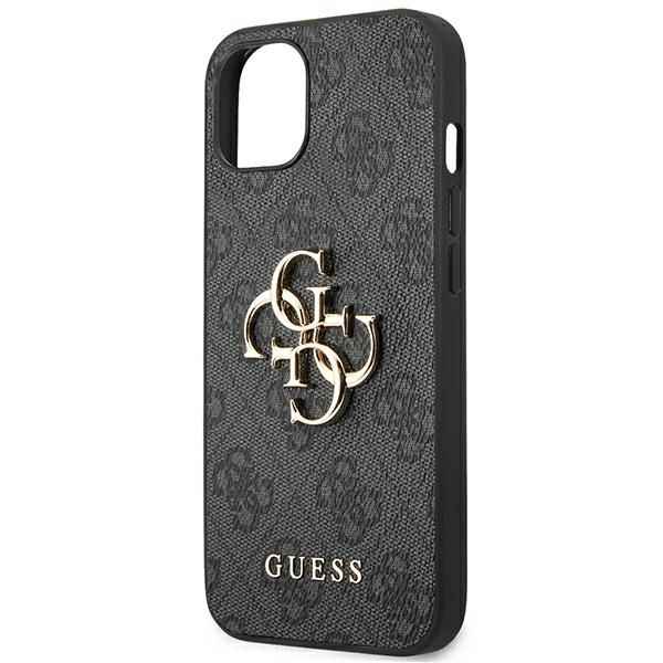 GUESS futerał do IPHONE 13 / 14 / 15 GUHCP14S4GMGGR (4G Big Metal Logo) szary