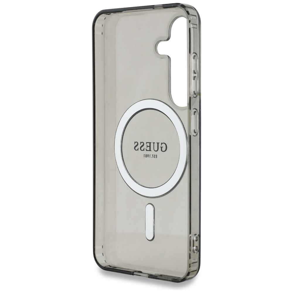 GUESS futerał do SAMSUNG S25 GUHMS25SHFGEREK (Magnetic IML Glitter Circle) czarny